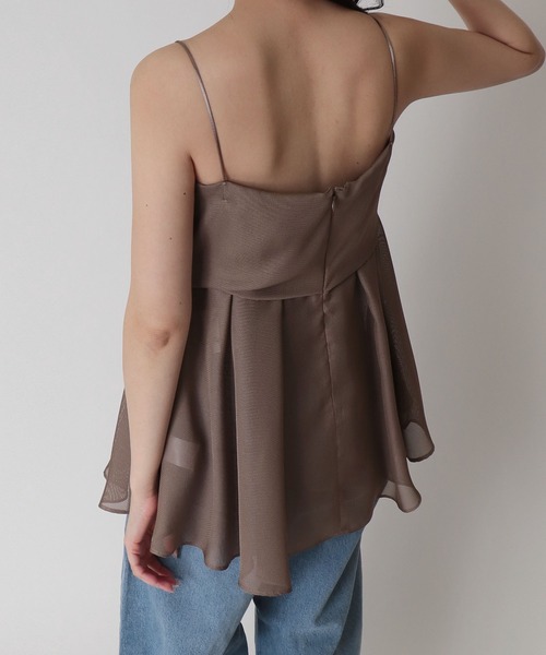 DRESSLAVE（ドレスレイブ） キャミソール B7 / sheer peplum cami 
