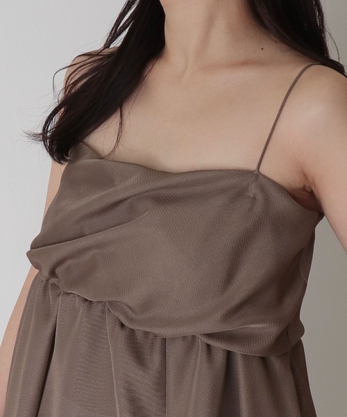 DRESSLAVE（ドレスレイブ） キャミソール B7 / sheer peplum cami 