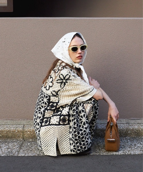 MAISON SPECIAL ブラウス シャツ Mixed Lace Oversized Shirt