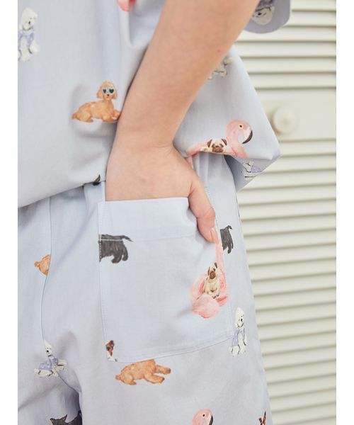 gelato pique パジャマ ルームウェア 「UNISEX」SUMMER DOG総柄
