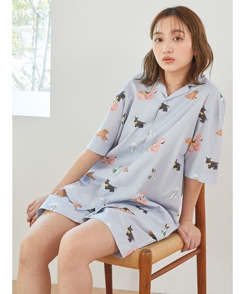 gelato pique パジャマ ルームウェア 「UNISEX」SUMMER DOG総柄