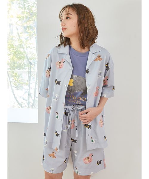 gelato pique パジャマ ルームウェア 「UNISEX」SUMMER DOG総柄