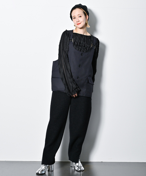 CITYSHOP（シティショップ） イージーパンツ 38 ブラック レディース