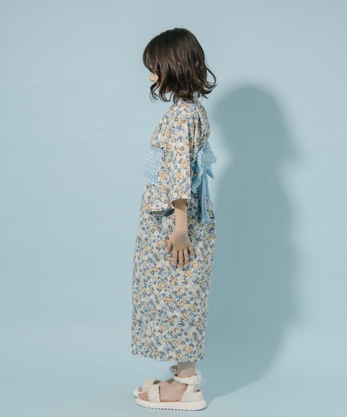 きらり 浴衣女の子用3着 URBAN CHERRY 浴衣 「着付け簡単3点セット」2WAYセパレート