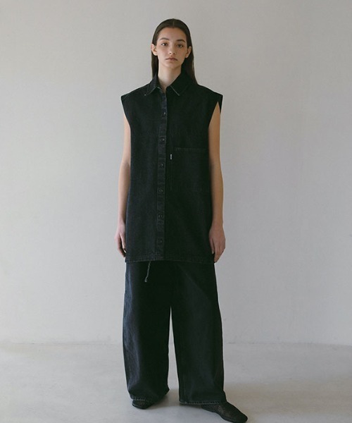 ETRE TOKYO ワンピース EDWIN×ETRE TOKYOスリーブレスデニムミニ