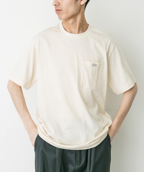 LACOSTE（ラコステ） tシャツ アウトラインクロックポケットTシャツ