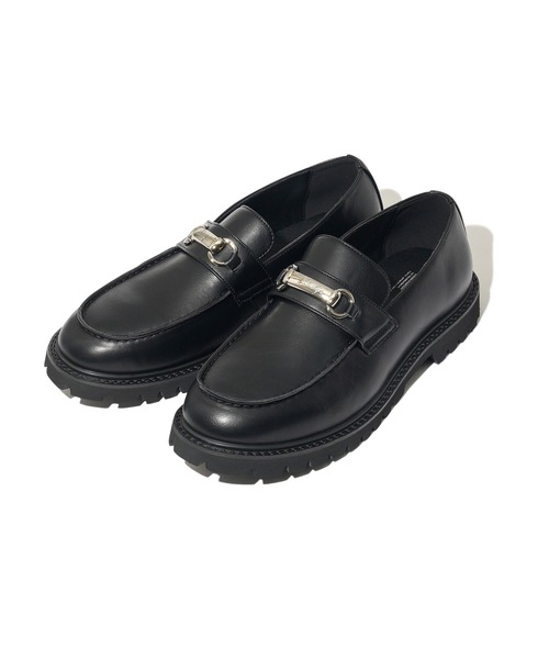 Subciety（サブサエティ） シューズ Metal plate loafers メンズ
