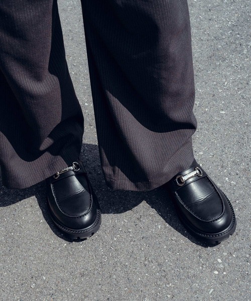 Subciety（サブサエティ） ローファー Metal plate loafers メンズ