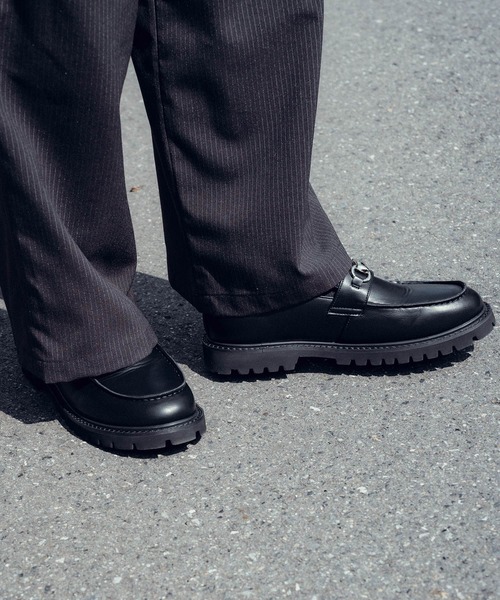Subciety（サブサエティ） シューズ Metal plate loafers メンズ