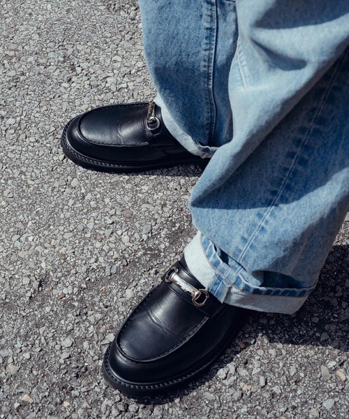 Subciety（サブサエティ） シューズ Metal plate loafers メンズ