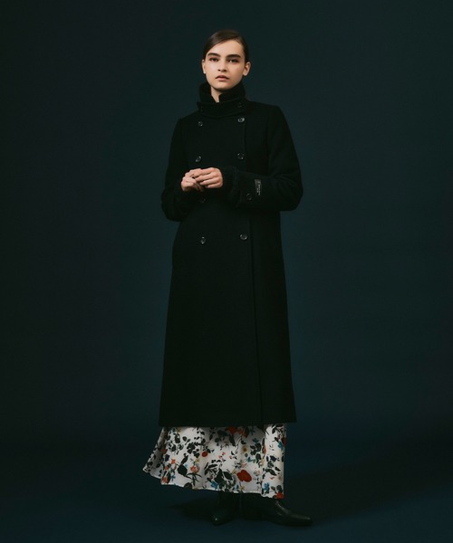 ノイズメーカー　ウール　ロングコート　38 M 黒 NOISEMAKER（ノイズメーカー） チェスターコート 38 ブラック