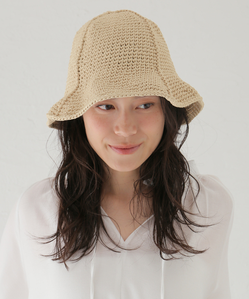 KIJIMA TAKAYUKI/パラフィン/チューリップハット/ハット/L IENA｜KIJIMA TAKAYUKI/キジマ タカユキ TULIP CODE HAT
