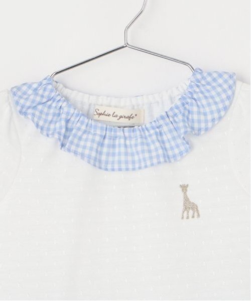 SOPHIE LA GIRAFE（キリンのソフィー） ベビー服 ロンパース ギンガム 