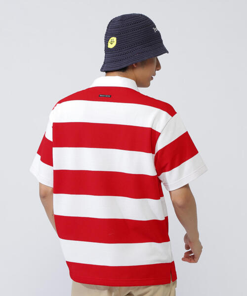 PEARLY GATES ポロシャツ 「PEARLY GATES」切替ボーダー半袖