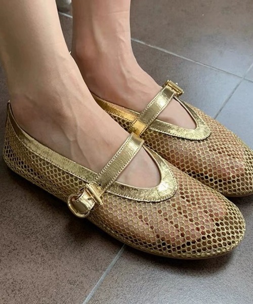 サンダル メッシュフラットシューズ レディース : ZOZOTOWN