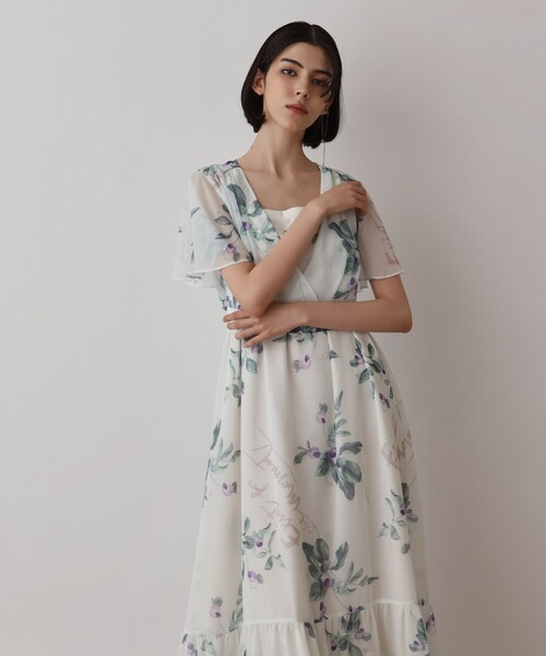 ワンピース プリントセパレートワンピースの画像