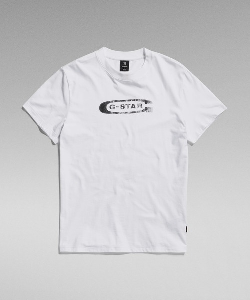 「G-STAR RAW」 半袖Tシャツ MEDIUM ホワイト メンズ