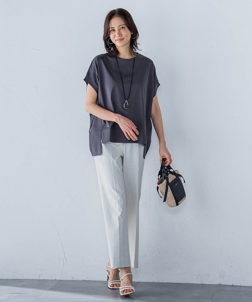 LAUTREAMONT tシャツ ラウンドヘムフライスカットソー「手洗い