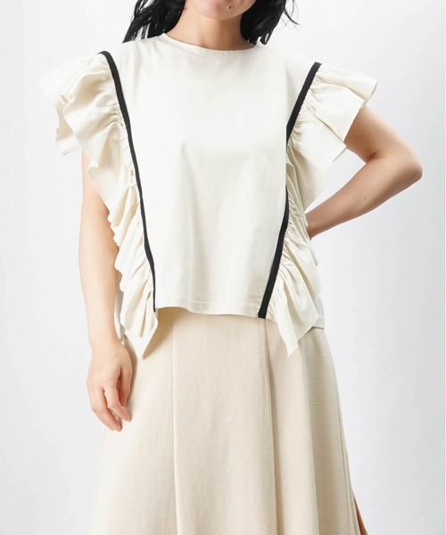 tシャツ LC/LLL ラインフリルプルオーバー レディース LADY LUCK LUCA tシャツ LC/LLL ラインフリルプルオーバー