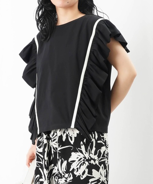 tシャツ LC/LLL ラインフリルプルオーバー レディース LADY LUCK LUCA tシャツ LC/LLL ラインフリルプルオーバー