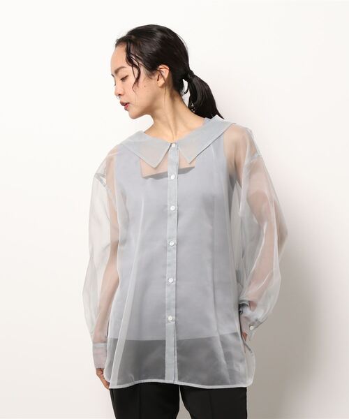 「FRAY I.D」 長袖シャツ ONE SIZE グレー レディース