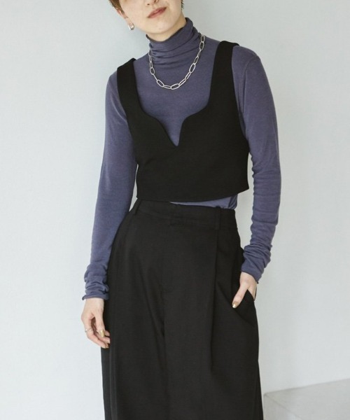 「Freada」 ノースリーブブラウス ONE SIZE ブラック レディース Freada 「Freada」 ノースリーブブラウス ONE SIZE ブラック