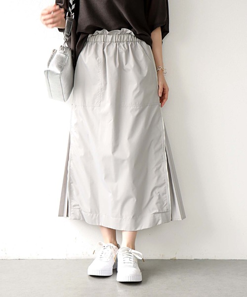 Jines（ジネス） スカート サイドファスナープリーツスカート