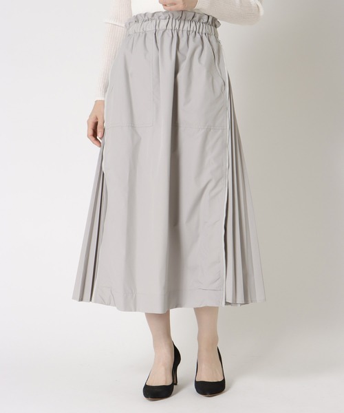 Jines（ジネス） スカート サイドファスナープリーツスカート