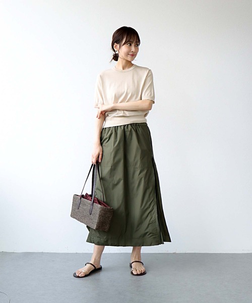 わにわに Jines（ジネス） スカート サイドファスナープリーツスカート