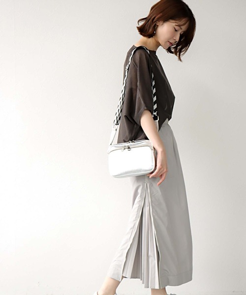 Jines（ジネス） スカート サイドファスナープリーツスカート