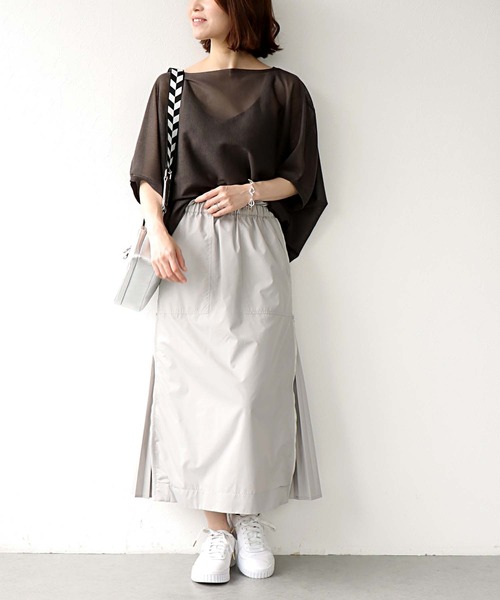 Jines（ジネス） スカート サイドファスナープリーツスカート