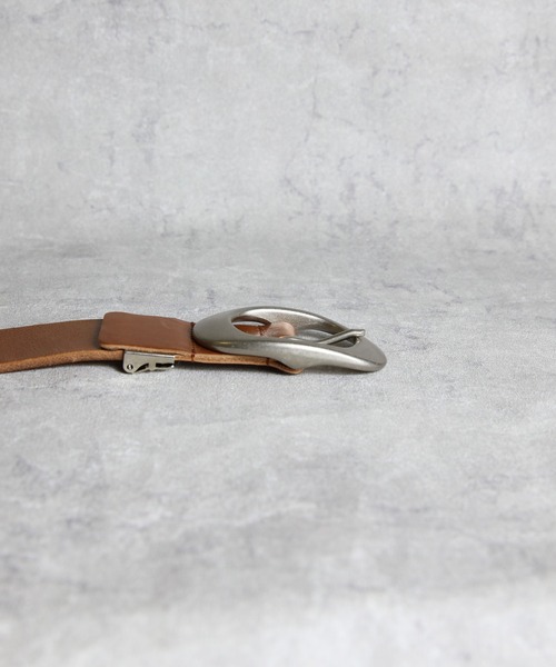 8 ベルト ITALY LEATHER 40mmオーバルバックルレザーベルト メンズ