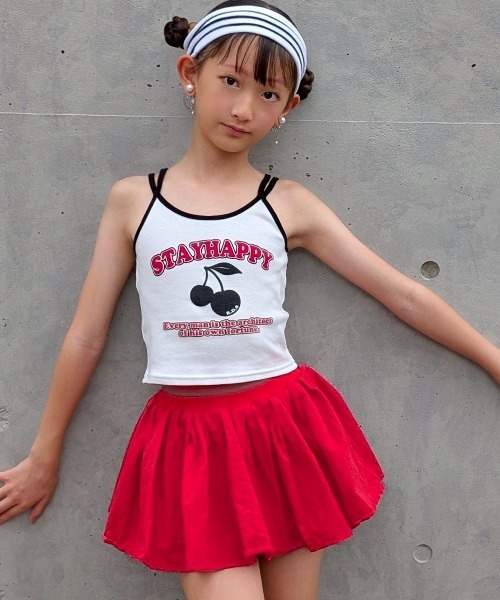RandS キャミソール 肌着 チェリーpt配色キャミ キッズ 子供服 女の子