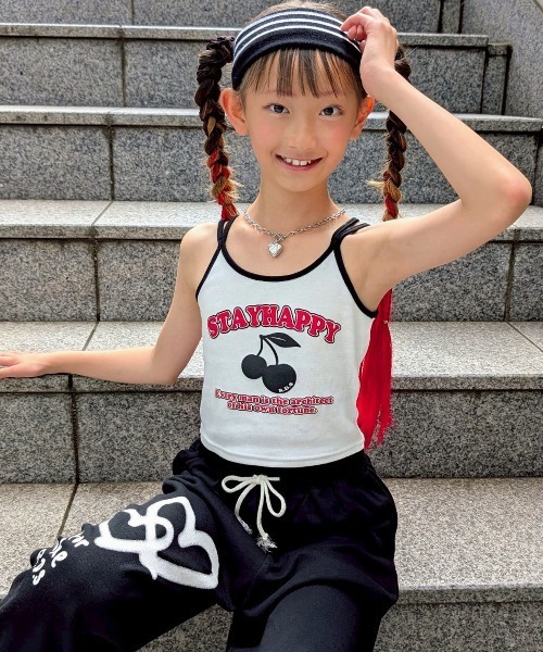 Martin Margiela 星柄 キャミソール RandS キャミソール 肌着 チェリーpt配色キャミ キッズ 子供服 女の子