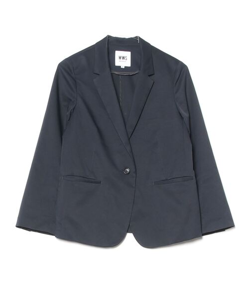 SHIPS / SHIPS/テーラードジャケット/36/ポリエステル/ネイビー/無地/617-01-0003-7836 SHIPS 「SHIPS」 テーラードジャケット 36 ネイビー レディース