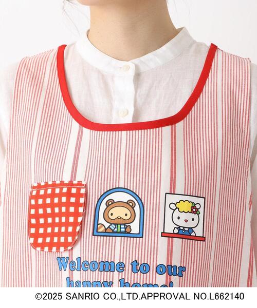 【新品】Peko×ハローキティなかよしキッチン　レディースエプロン one'sterrace（ワンズテラス） エプロン サンリオキャラクターズ