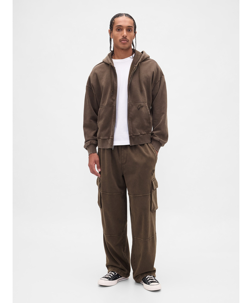GAP パーカー ヴィンテージソフト オーバーサイズ クロップド