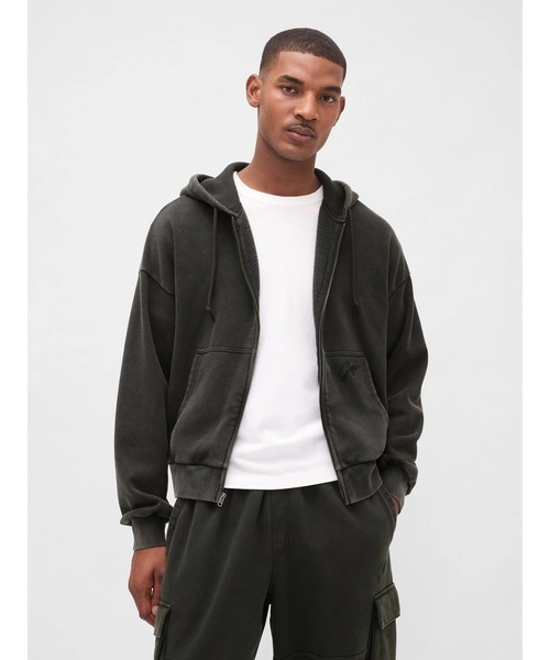 GAP パーカー ヴィンテージソフト オーバーサイズ クロップド