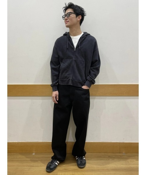 GAP EST1969ヴィンテージソフト パーカー 光るパーカー ブラックXS セール】ヴィンテージ ソフト フルジップパーカー(ユニセックス