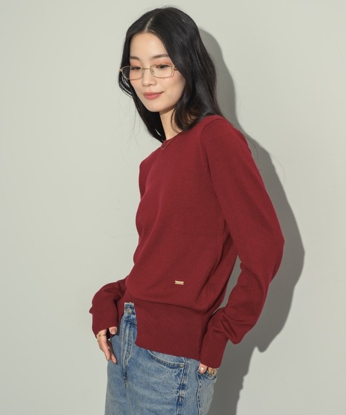 バストスリットニットプルオーバー NEUNA（ヌナ） ニット セーター センタースリットニットプルオーバー