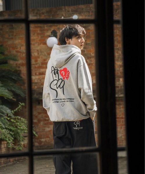 kaoyorinakami パーカー peace hoodie / ピースフーディ メンズ
