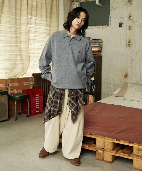 ポロシャツ U.S. POLO ASSN./ユーエスポロアッスン 別注 SWEAT LIKE KNIT POLO/スウェットライクニットポロシャツ(限 | U.S. POLO ASSN. | 15