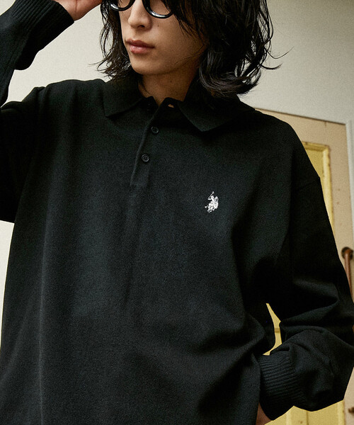 ポロシャツ U.S. POLO ASSN./ユーエスポロアッスン 別注 SWEAT LIKE KNIT POLO/スウェットライクニットポロシャツ(限 | U.S. POLO ASSN. | 19