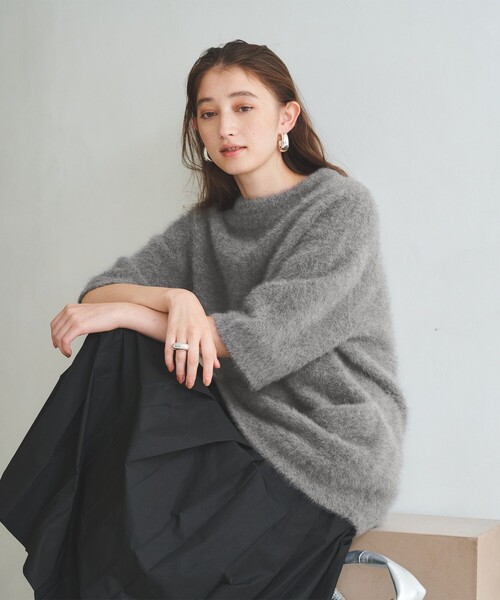 UNITED ARROWS ニット セーター フォックスカシミヤ オーバーミドル