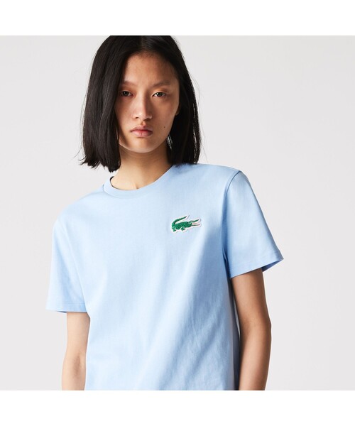 LACOSTE（ラコステ） 半袖Tシャツ 34 ライトブルー レディース