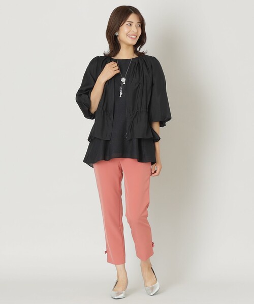 「TO BE CHIC」 7分袖ブラウス 42 ベージュ レディース_画像3