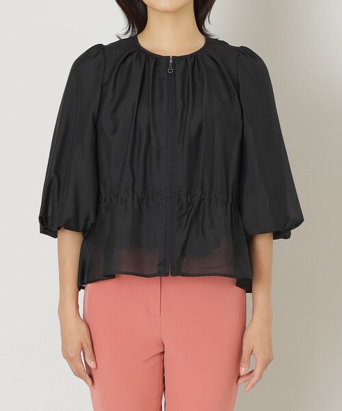 「TO BE CHIC」 7分袖ブラウス 42 ベージュ レディース_画像4