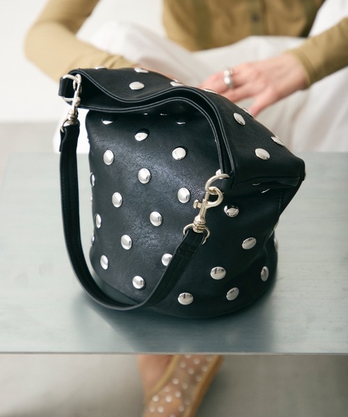 ハンドバッグ Metal dot 2way bucket bag / メタルドット2wayバケット