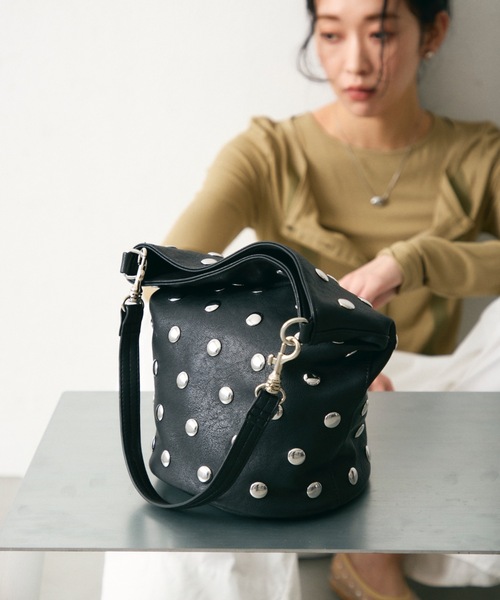 ハンドバッグ Metal dot 2way bucket bag / メタルドット2wayバケット