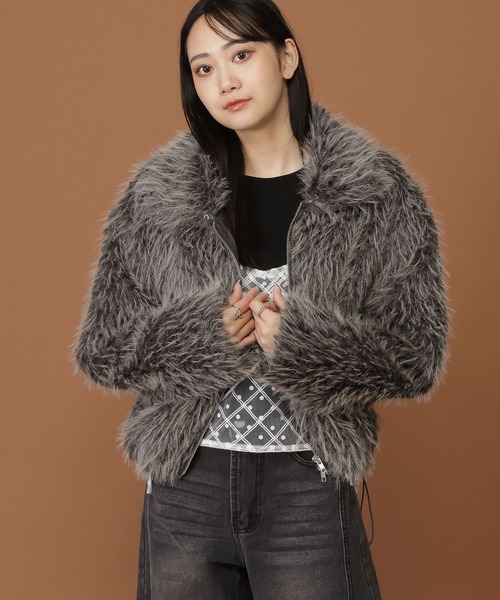 ファージャケット 3.3 FIELD TRIP ブルゾン アウター 3.3 Field Trip／モコモコファー